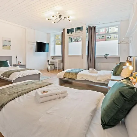 Neues Zentrales Apartment,10 Betten,vollmoebliert, Wifi